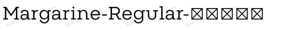 Margarine-Regular字体转换