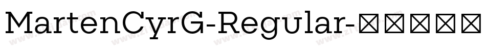 MartenCyrG-Regular字体转换