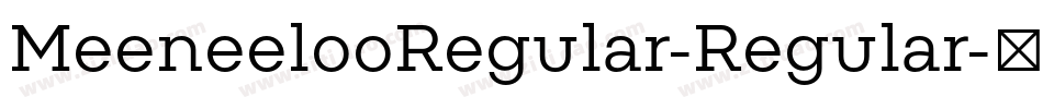 MeeneelooRegular-Regular字体转换
