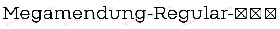 Megamendung-Regular字体转换