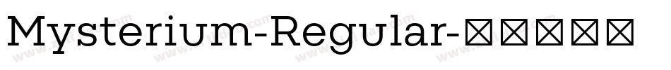 Mysterium-Regular字体转换