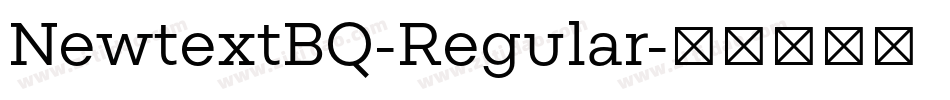NewtextBQ-Regular字体转换