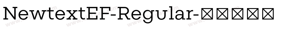 NewtextEF-Regular字体转换