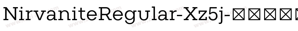 NirvaniteRegular-Xz5j字体转换