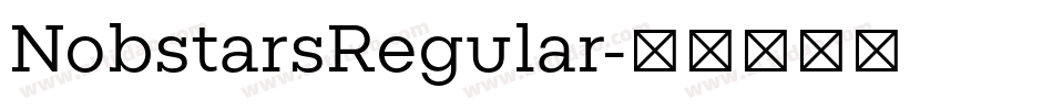 NobstarsRegular字体转换