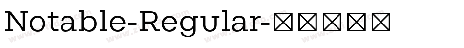 Notable-Regular字体转换