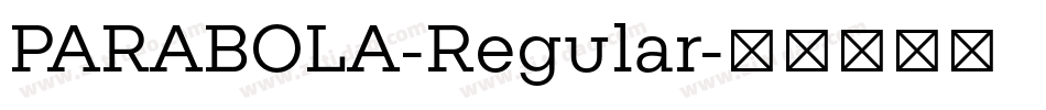 PARABOLA-Regular字体转换