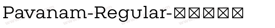 Pavanam-Regular字体转换