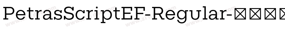 PetrasScriptEF-Regular字体转换