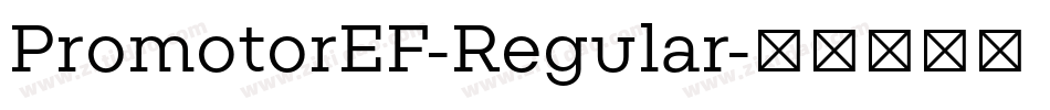 PromotorEF-Regular字体转换