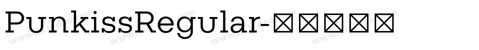 PunkissRegular字体转换
