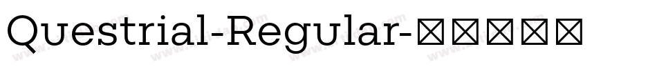Questrial-Regular字体转换