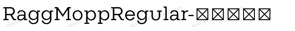 RaggMoppRegular字体转换