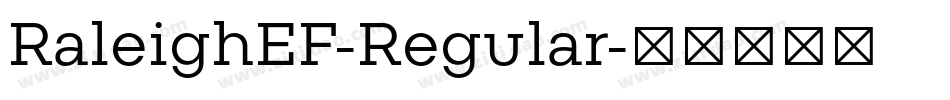RaleighEF-Regular字体转换