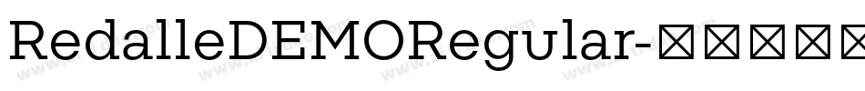 RedalleDEMORegular字体转换