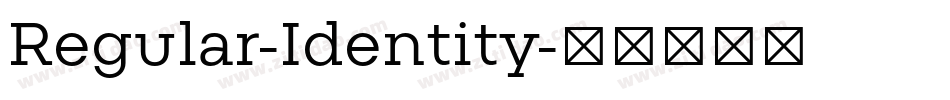 Regular-Identity字体转换