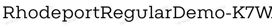 RhodeportRegularDemo-K7WAA字体转换