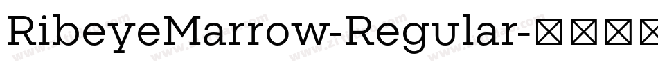 RibeyeMarrow-Regular字体转换