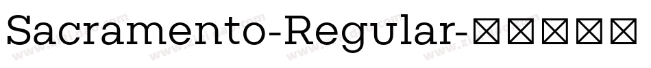 Sacramento-Regular字体转换