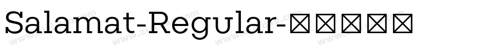 Salamat-Regular字体转换