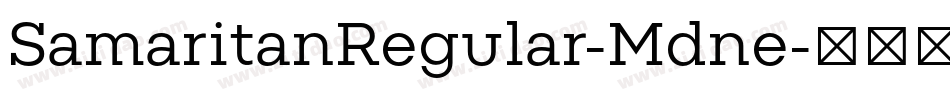 SamaritanRegular-Mdne字体转换