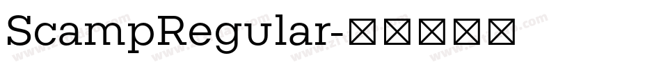 ScampRegular字体转换