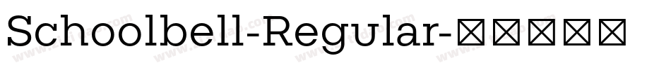 Schoolbell-Regular字体转换
