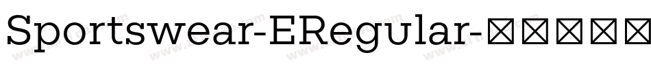 Sportswear-ERegular字体转换