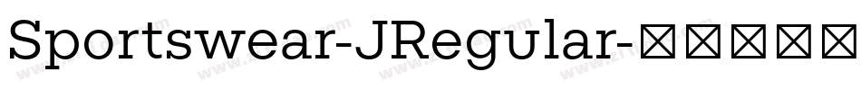 Sportswear-JRegular字体转换