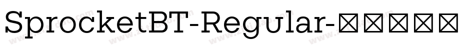 SprocketBT-Regular字体转换