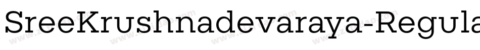 SreeKrushnadevaraya-Regular字体转换