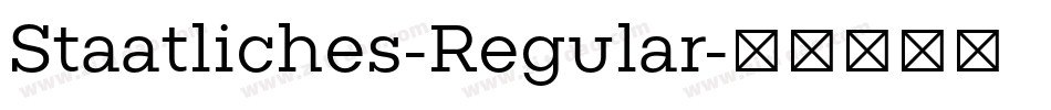 Staatliches-Regular字体转换