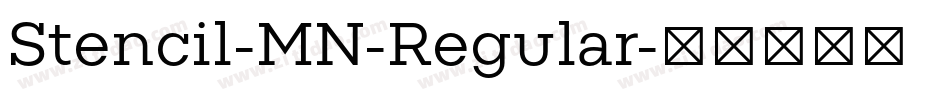 Stencil-MN-Regular字体转换