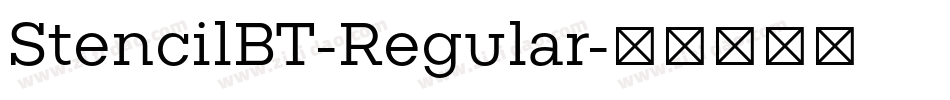 StencilBT-Regular字体转换