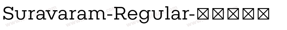 Suravaram-Regular字体转换