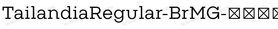 TailandiaRegular-BrMG字体转换