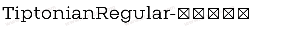 TiptonianRegular字体转换