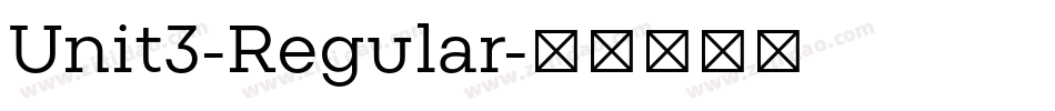 Unit3-Regular字体转换