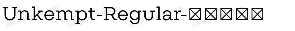 Unkempt-Regular字体转换