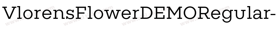 VlorensFlowerDEMORegular字体转换