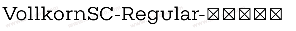 VollkornSC-Regular字体转换