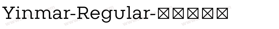Yinmar-Regular字体转换