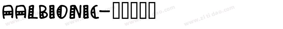 AAlbionic字体转换
