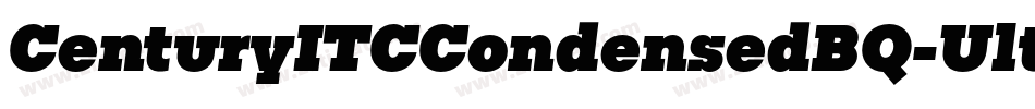 CenturyITCCondensedBQ-UltraItalic字体转换