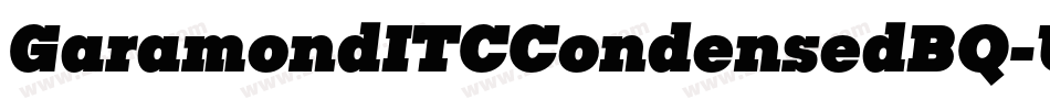 GaramondITCCondensedBQ-UltraItalic字体转换