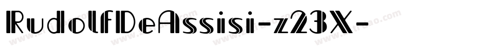 RudolfDeAssisi-z23X字体转换