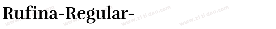 Rufina-Regular字体转换