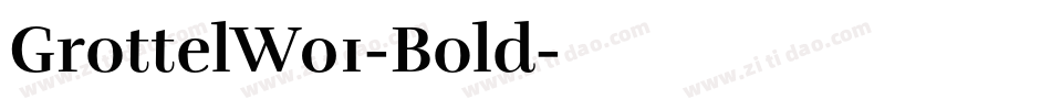 GrottelW01-Bold字体转换
