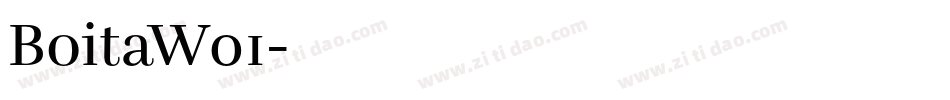 BoitaW01字体转换