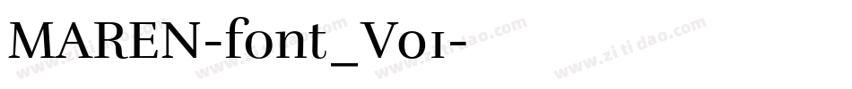 MAREN-font_V01字体转换